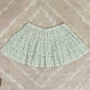 Brandy Melville Cream Skirt with Elastic Waist One Size